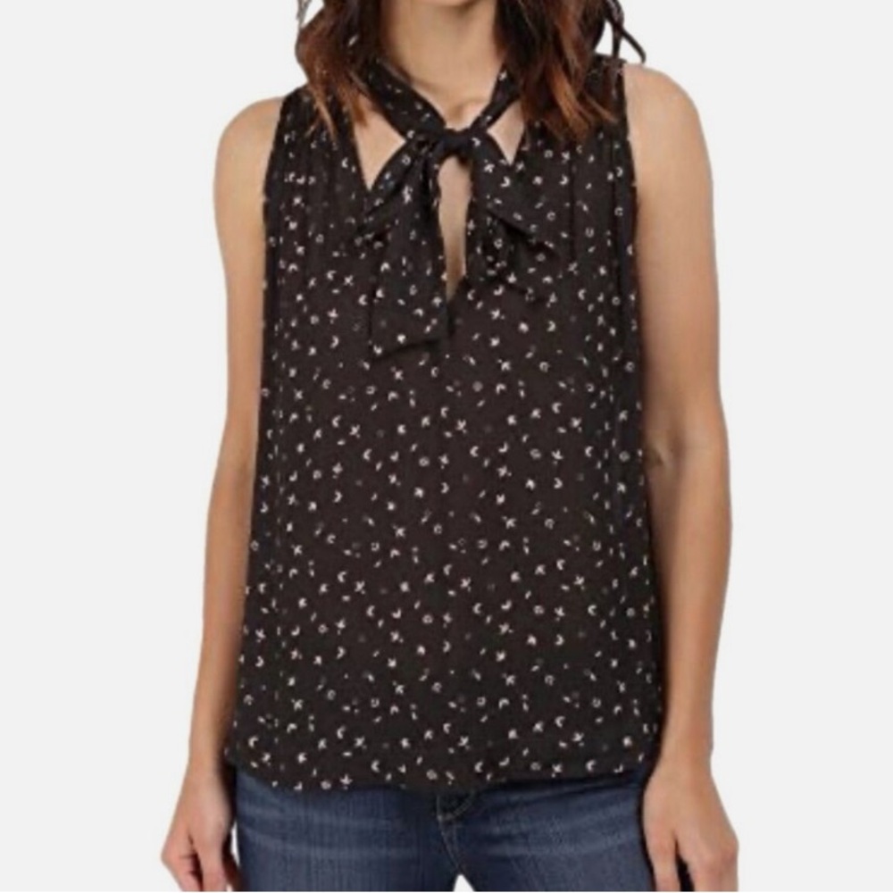 Free People Women’s Black Sleeveless flowy Top Size L